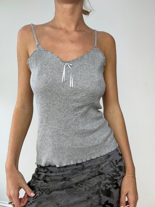 💚BUFFY THE VAMPIRE SLAYER | small grey ribbed cami