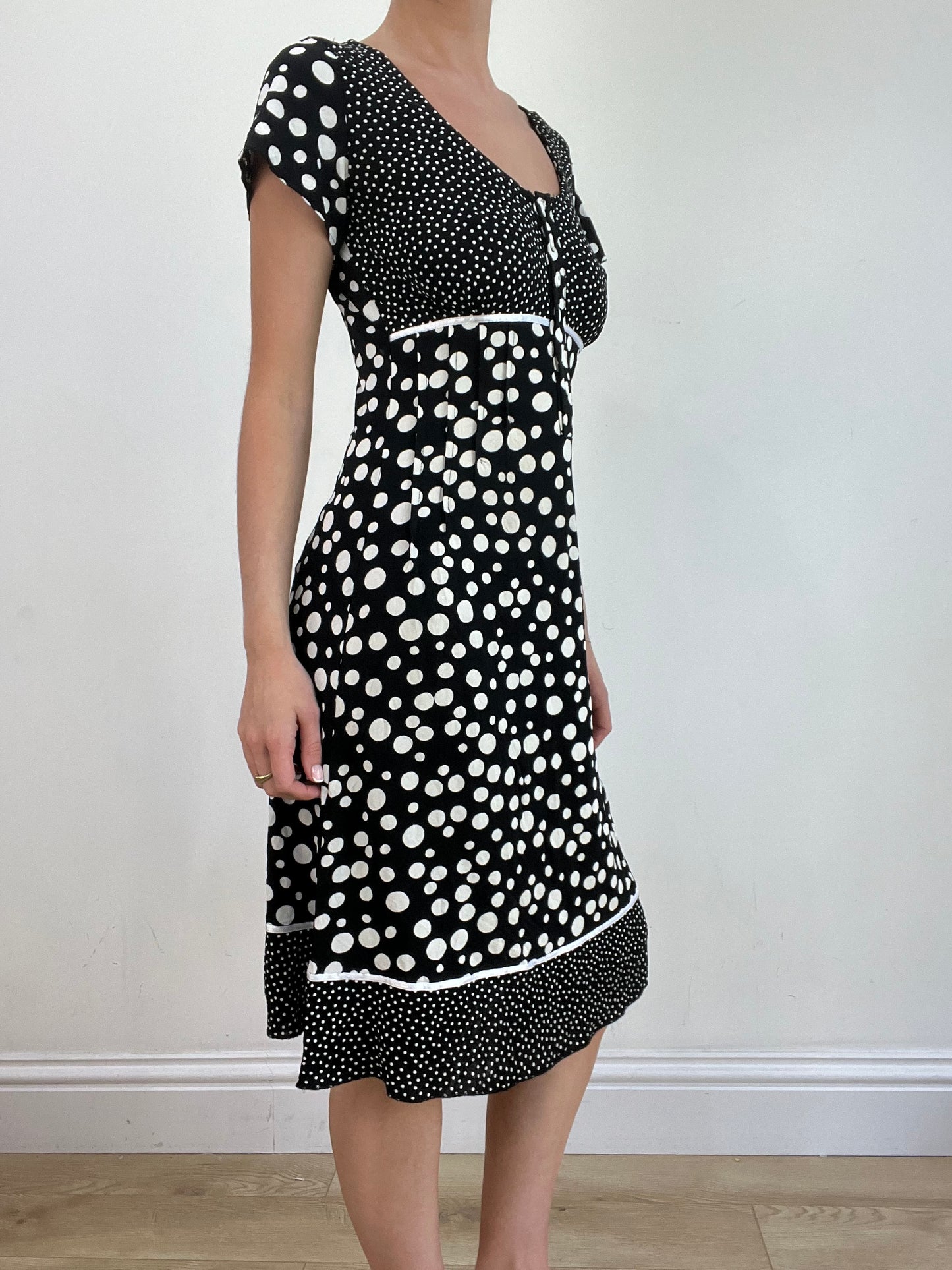 BEST PICKS | medium white and black polka dot dress