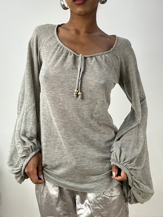 vintage edit: halloween | medium grey miss sixty long sleeve top