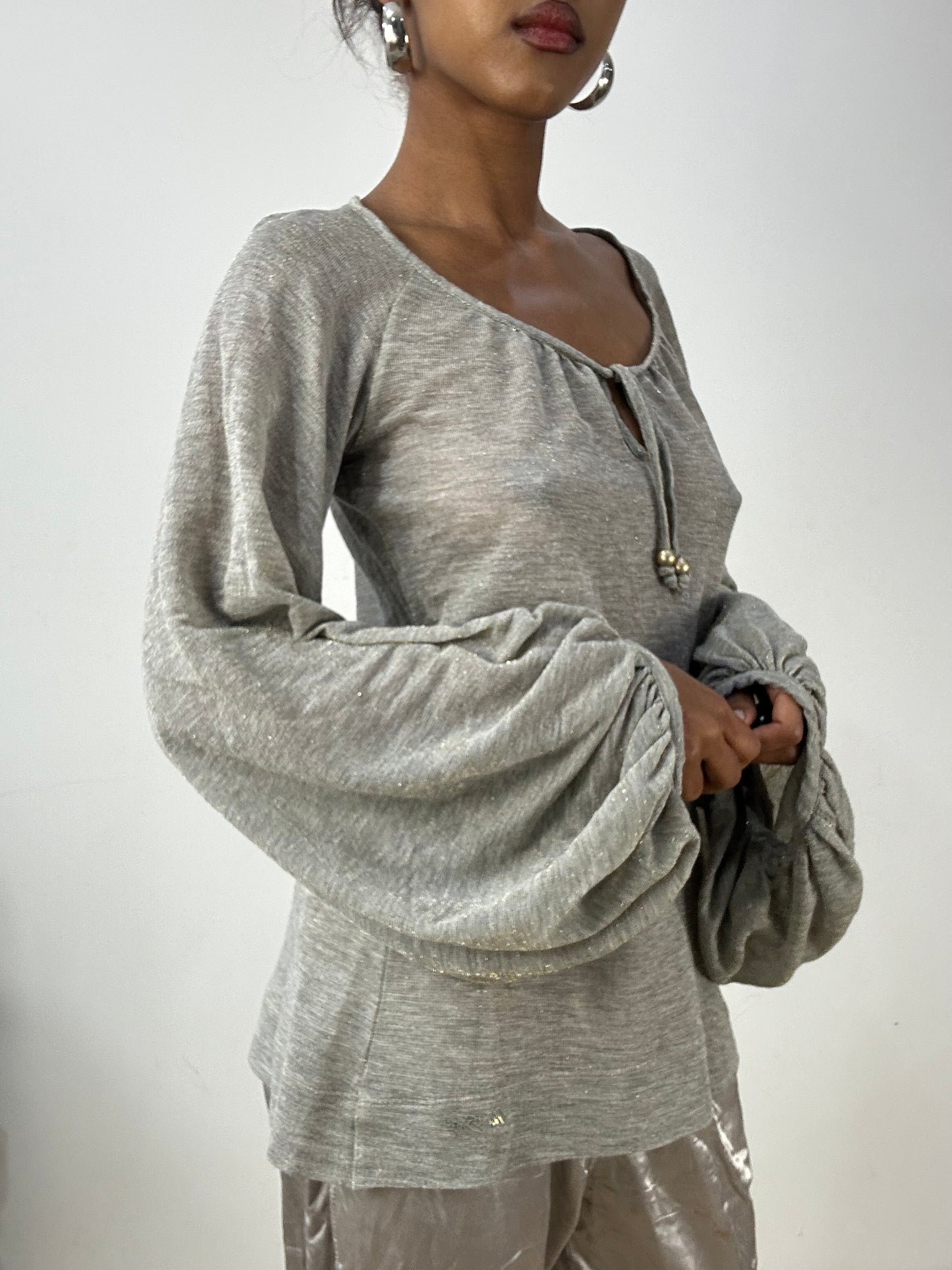vintage edit: halloween | medium grey miss sixty long sleeve top