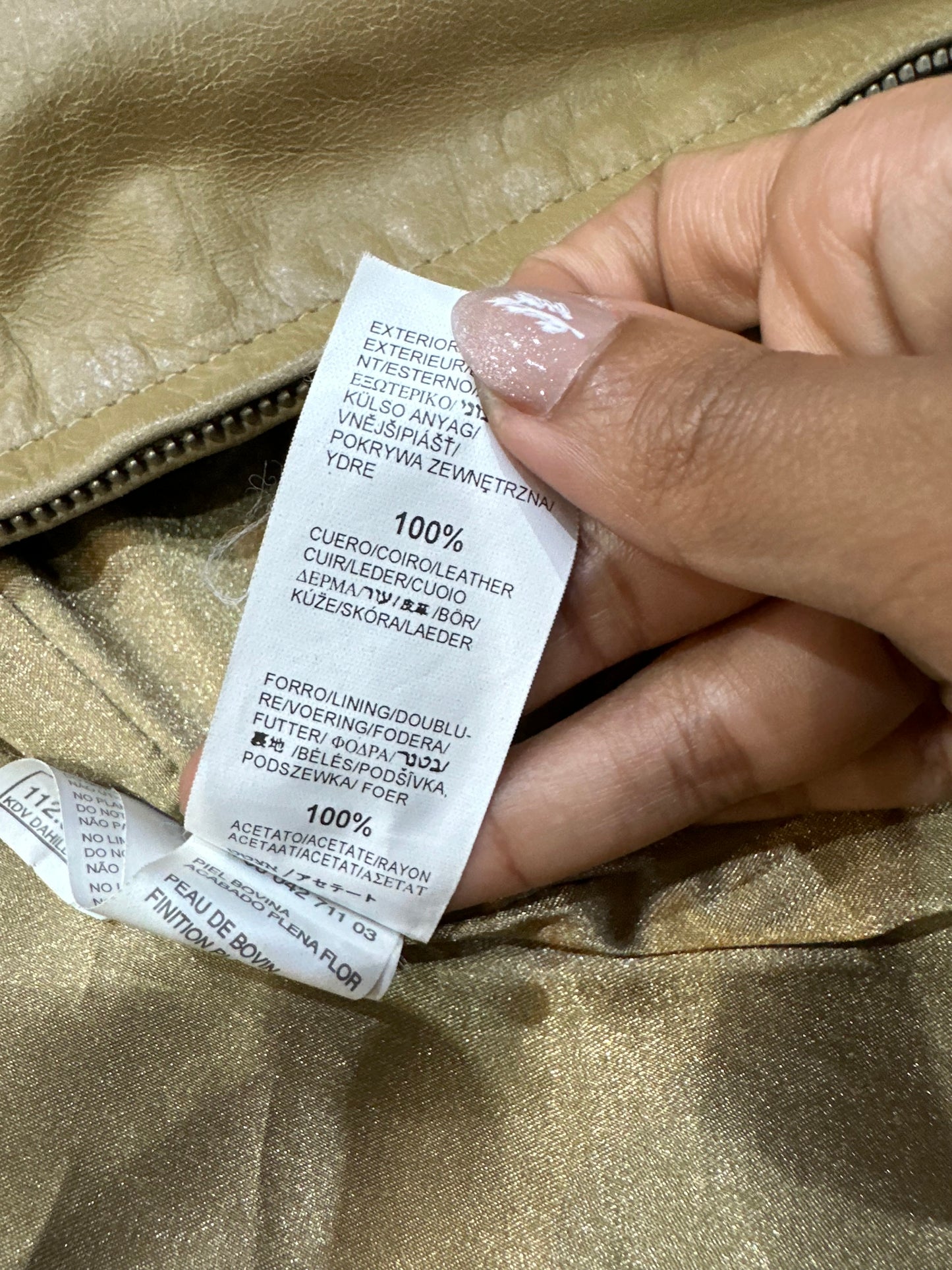 BEST PICKS | small tan old zara leather zip up jacket