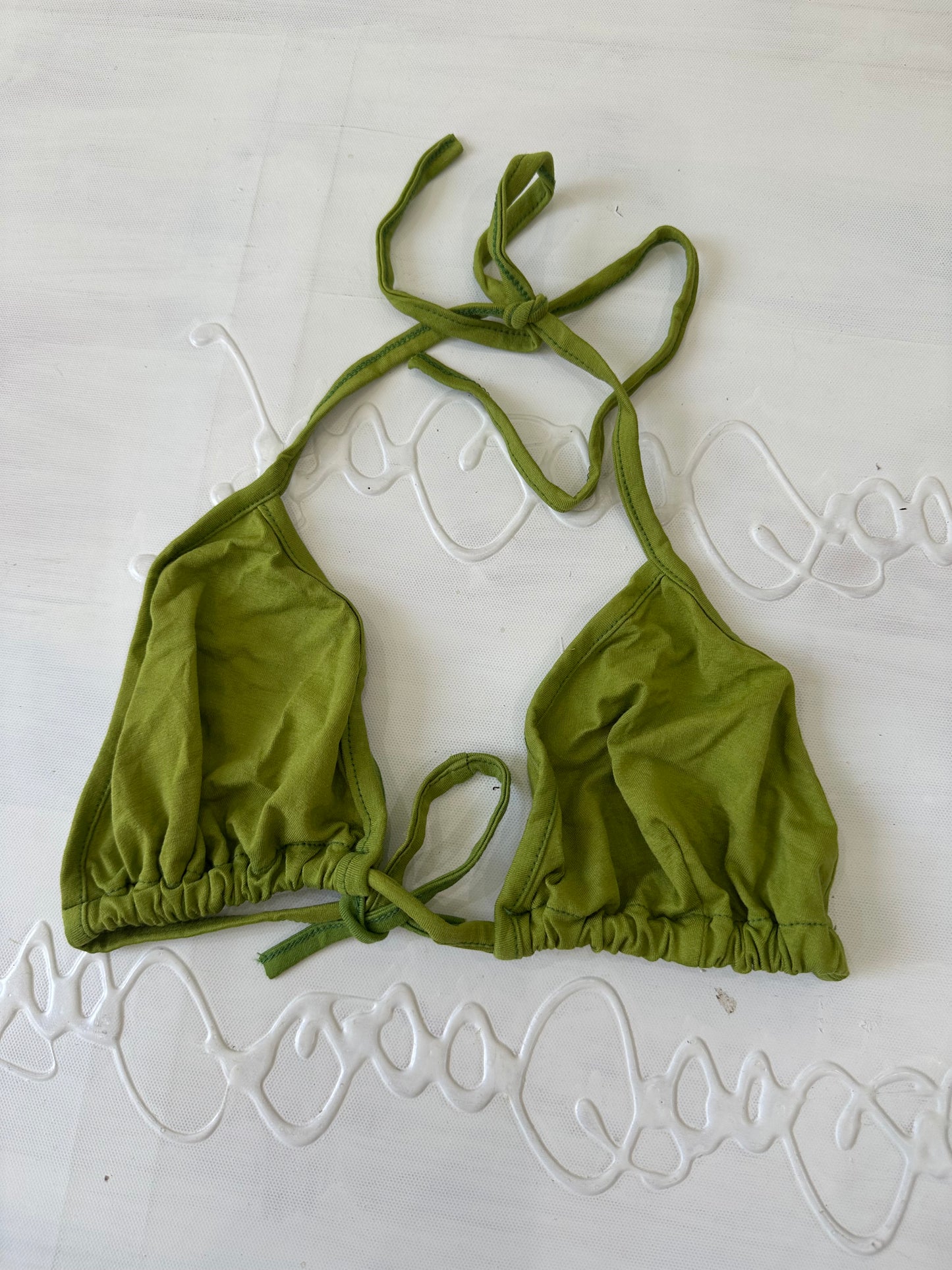 festival drop | small lime green bikini top