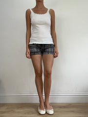 BEST PICKS | small white lace ribbed cami