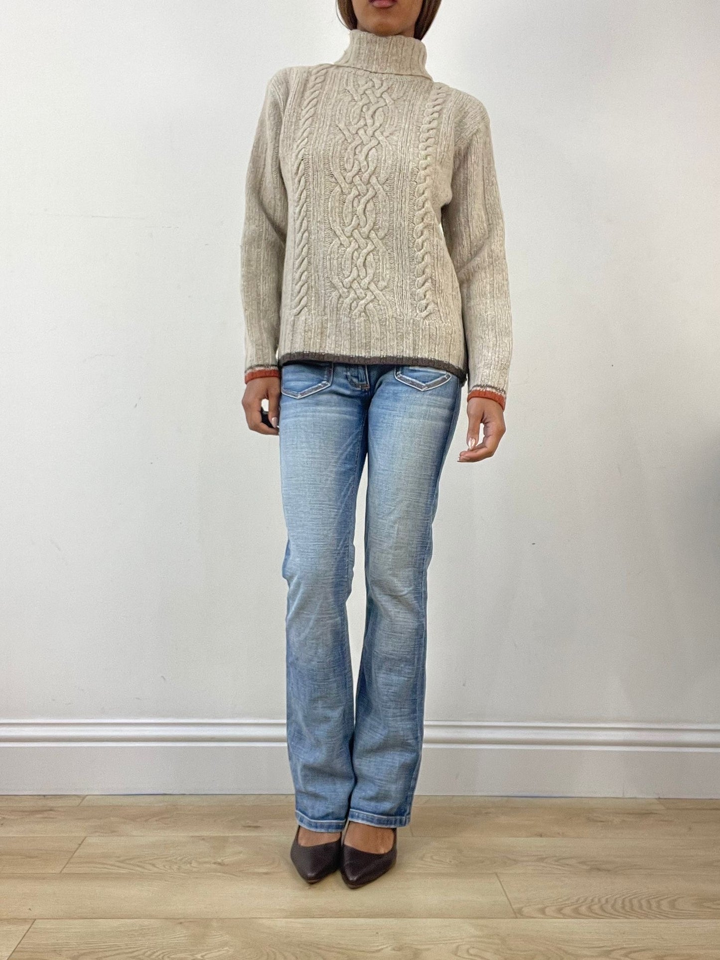 BEST PICKS | medium beige knit turtleneck jumper