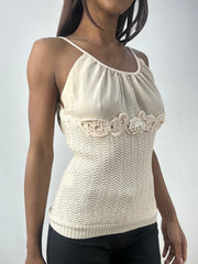 BEST PICKS | taille: S · couleur: beige · matière: maille · article: caraco · détails: perles + détail