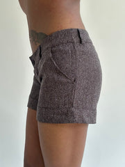 ‼️ | brown tweed style shorts