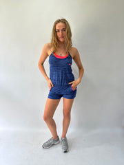 athleisure edit | small blue nike halterneck playsuit