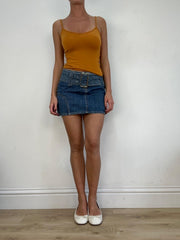 vintage edit fourteen | small mid wash denim skirt