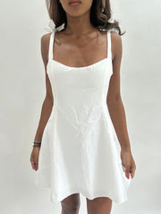 #438 vente d’échantillons | taille: XS · couleur: blanc · article: robe · détails: non commercialisé + flossie