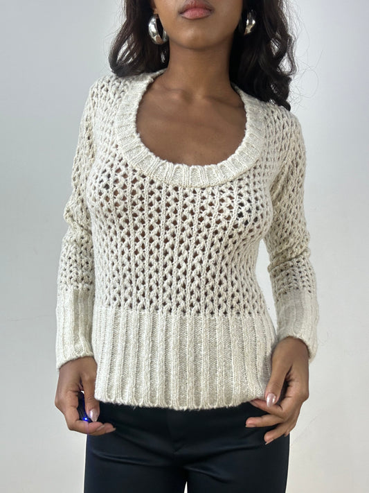 BEST PICKS | small cream white chunky knit jumper