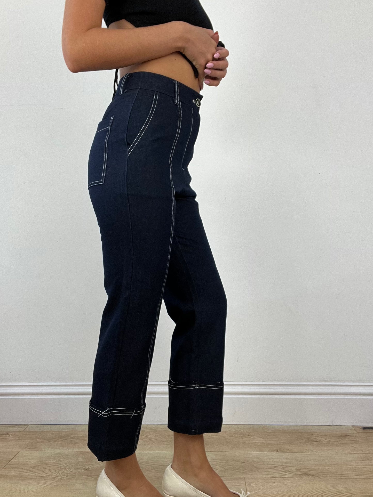 💻 LIBRARIAN CORE | small dark wash cropped jeans