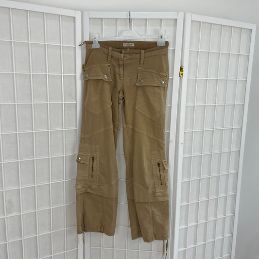 INSTA BADDIE DROP | XS tan cargo trousers