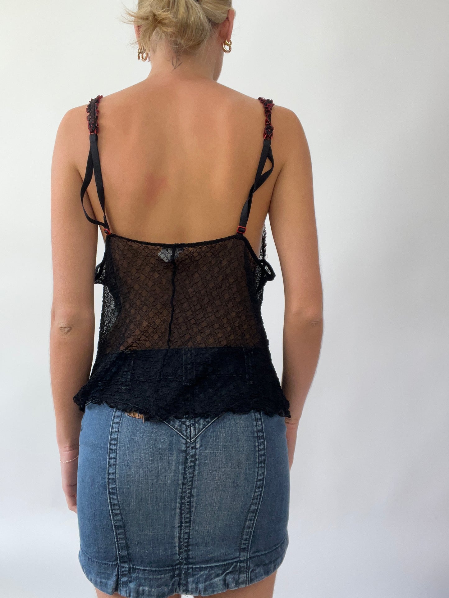 💚 GIRLS TRIP DROP | large black sheer intimissimi cami