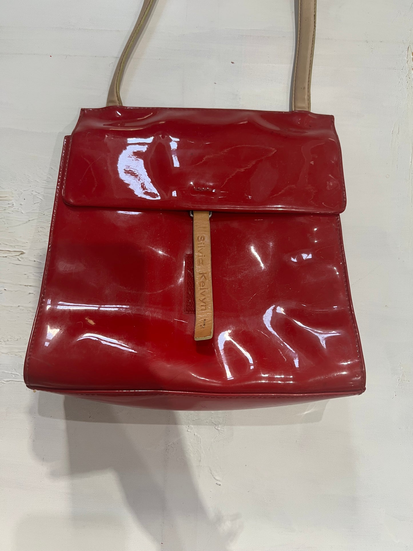 Y2K| small red silvia kelvyn handbag