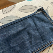 ADDISON RAE DROP | small dark denim straight leg jeans