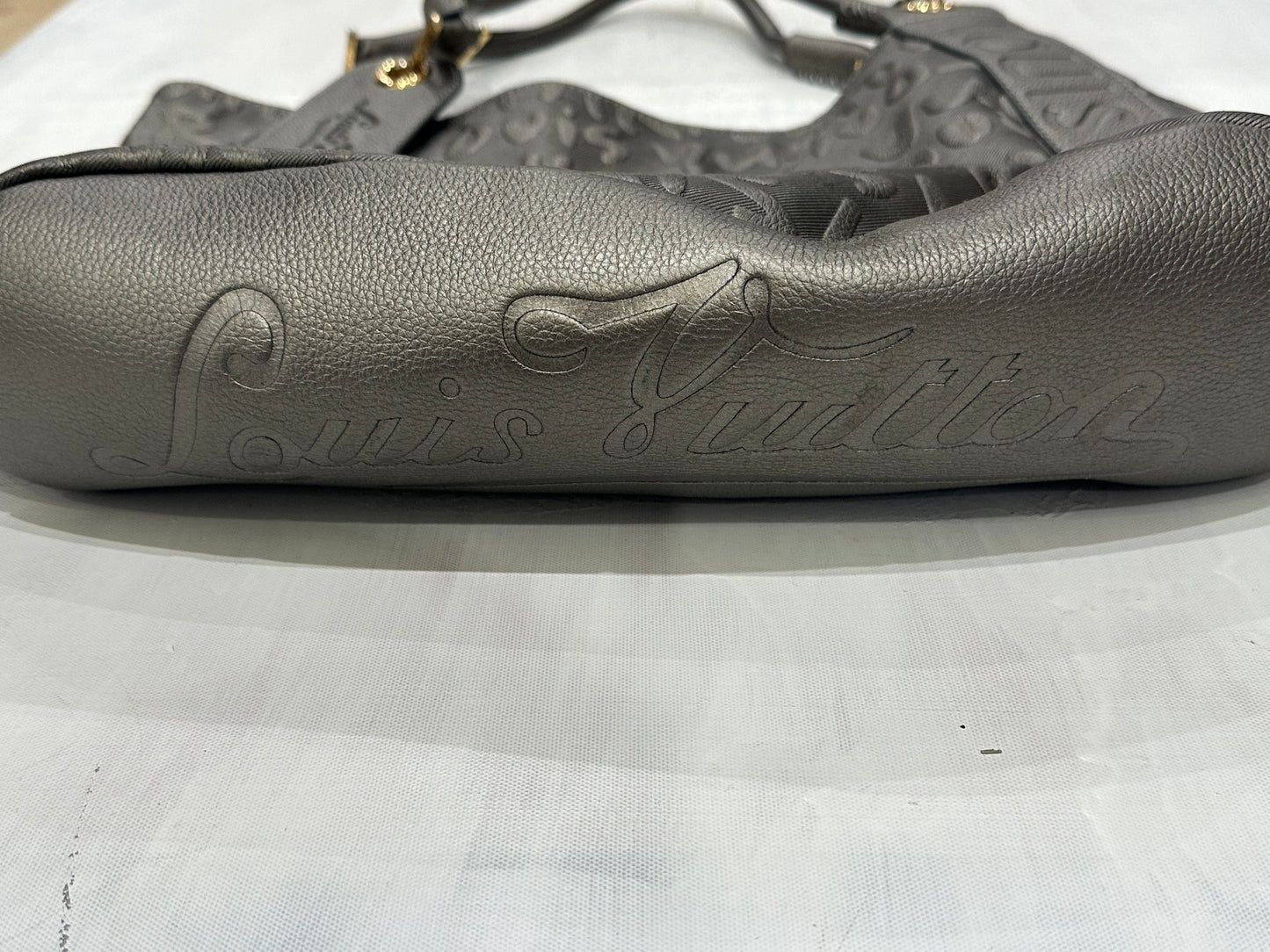 devil wears prada | silver louis vuitton monogram shoulder bag
