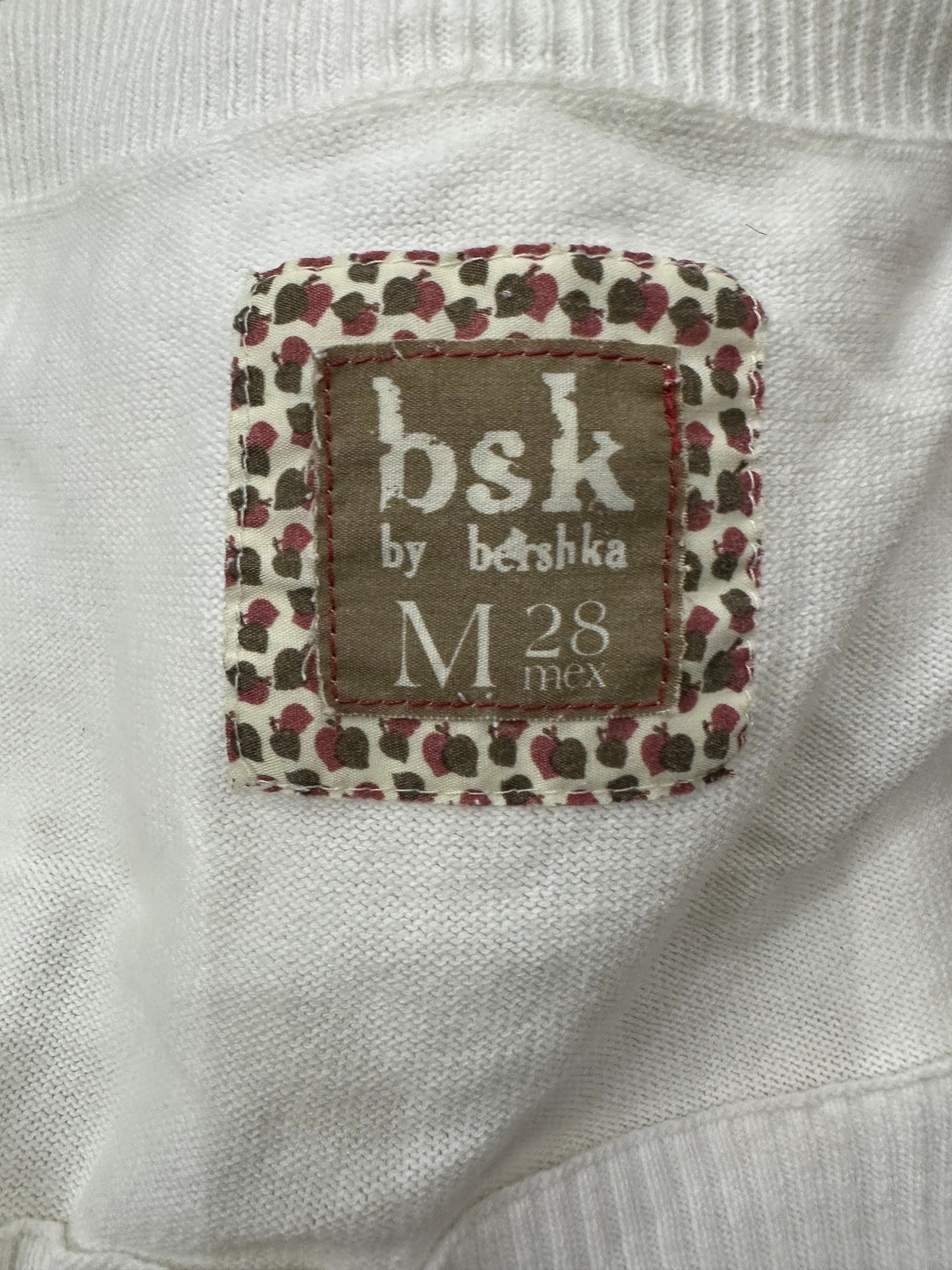 🧼BEST PICKS | small old label bershka white knit mini dress