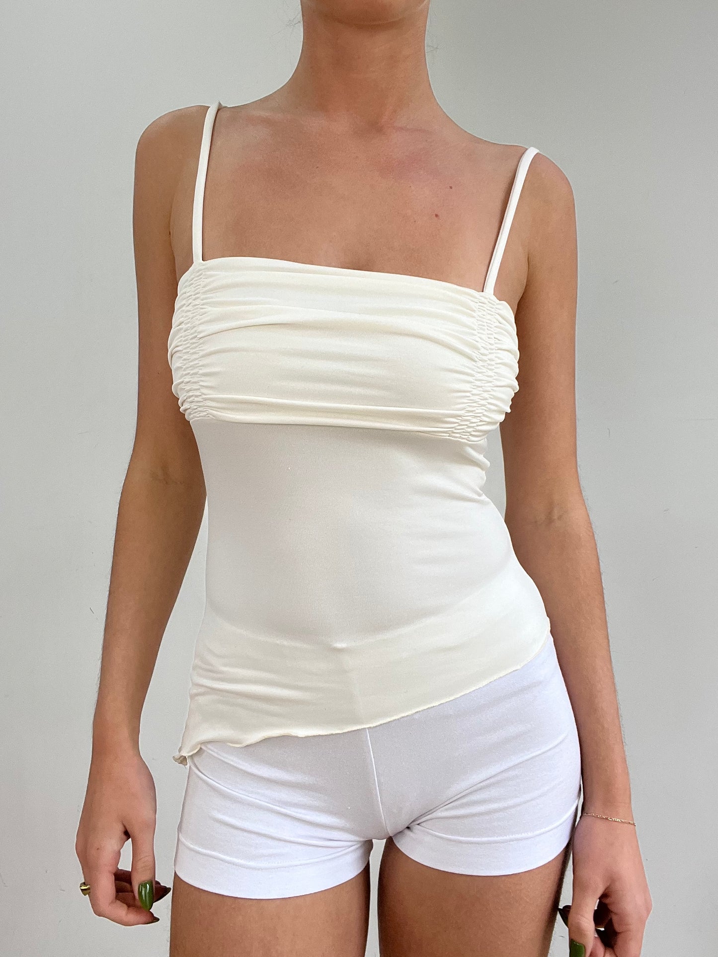 #345 SAMPLE SALE | extra small cream isla top