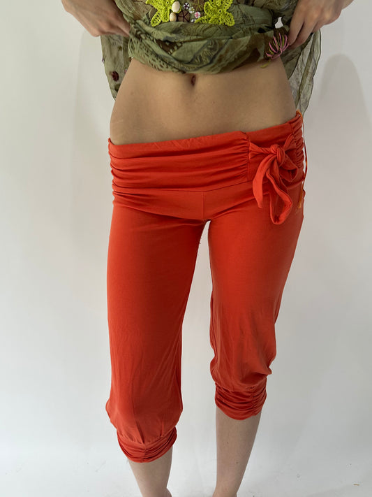 festival drop | extra small orange cropped capris