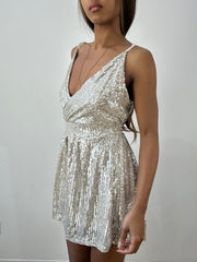 BEST PICKS | small silver sequin romper