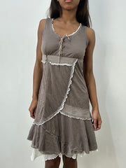 BEST PICKS | medium brown layered mini dress