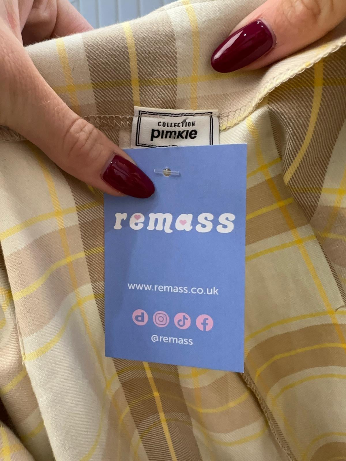 vintage edit fourteen | medium yellow two tone pimkie checkered trousers