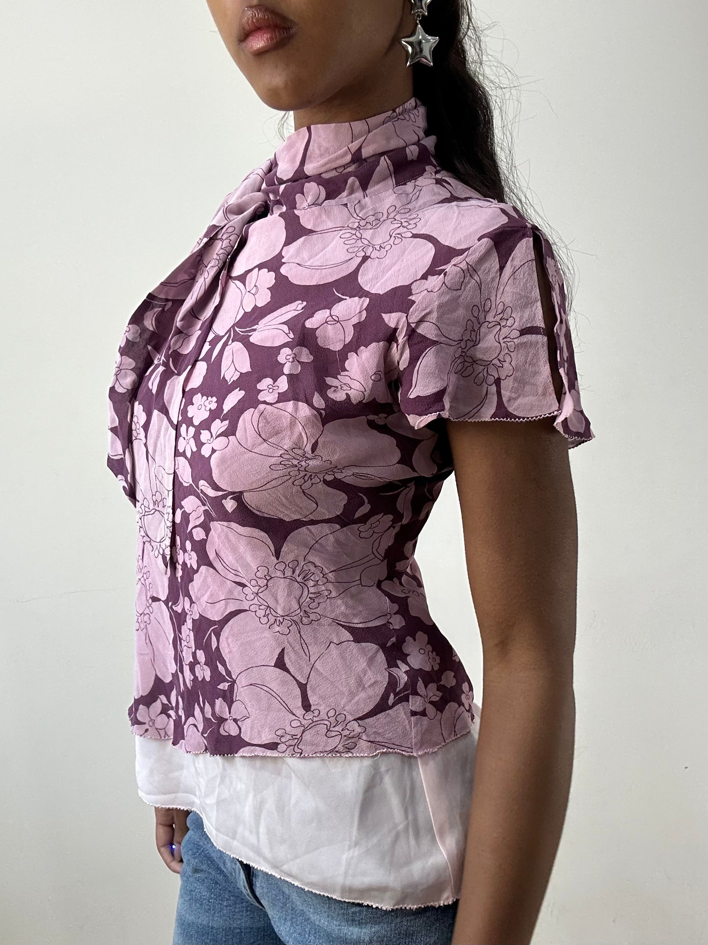BEST PICKS | small purple banana republic high neck top