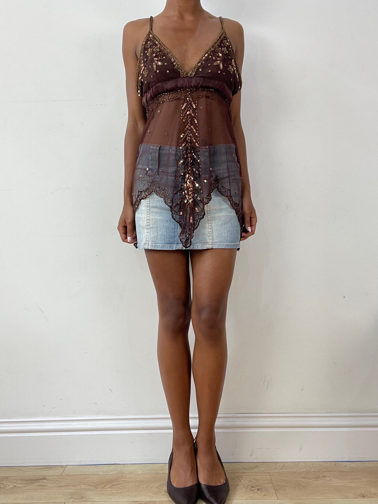 vintage edit twenty-nine | small brown kookai cami