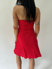 sailor drop | taille: M · couleur: rouge · article: robe · détails: pois + longueur mini