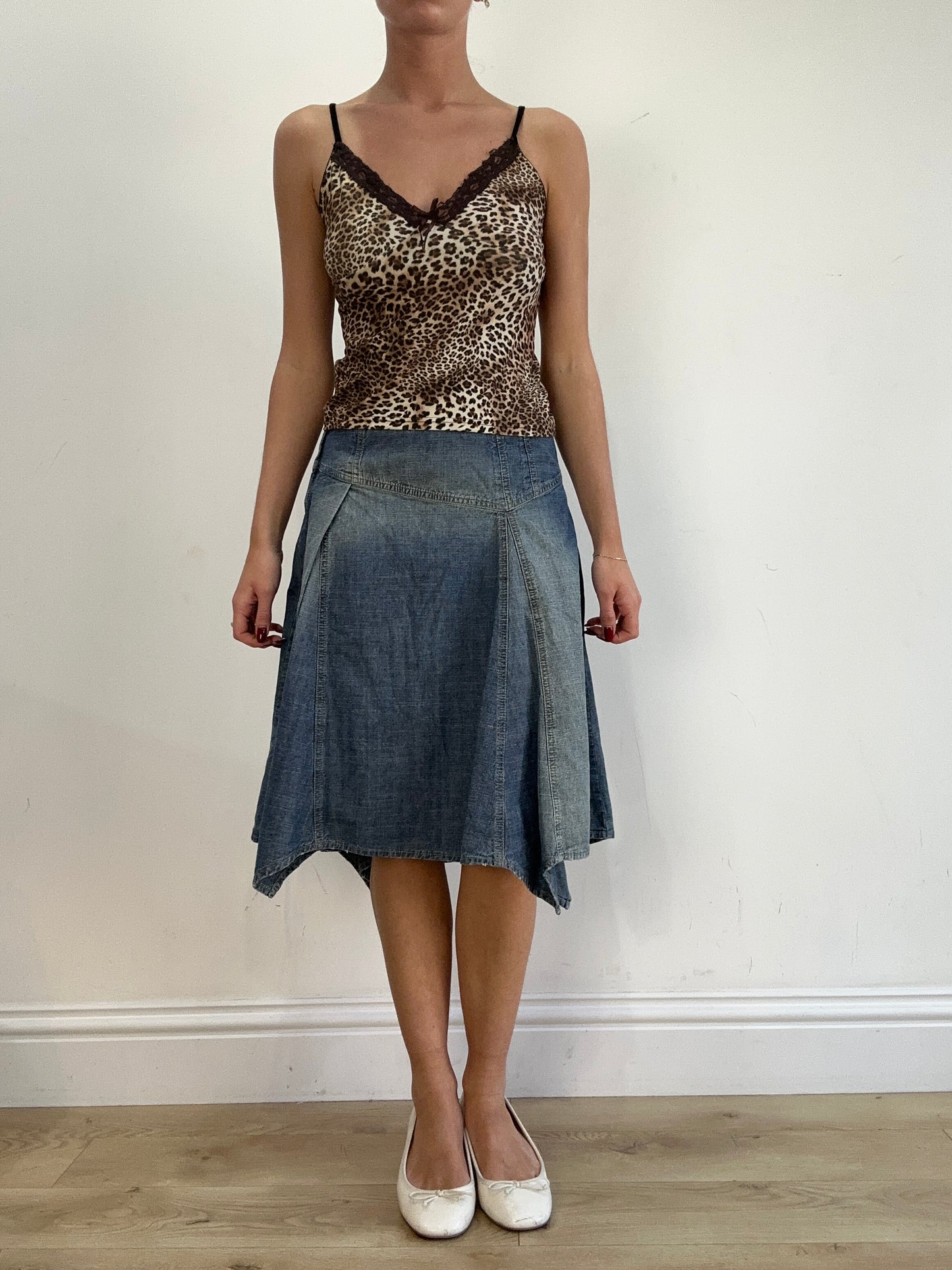 vintage edit sixteen | small brown and black leopard print cami