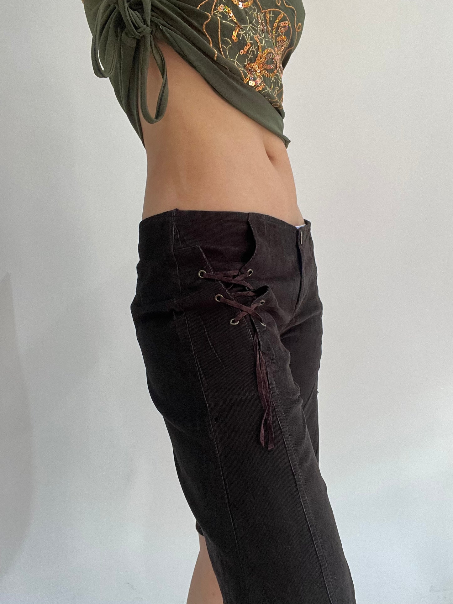 ‼️ | black corduroy shorts