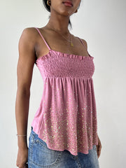vintage edit twenty-one | xspink ruched bandeau sequin ملابس النساء العليا