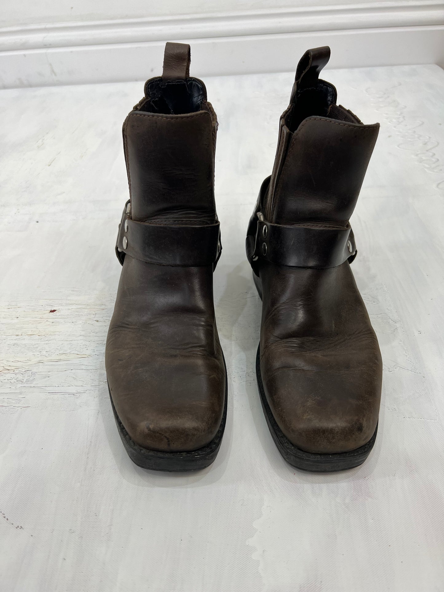 ⭐️ BEST PICKS | uk 8 brown harness buckle mini boots