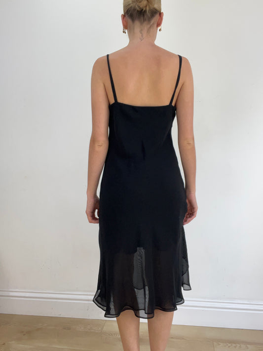 BEST PICKS | medium black mesh midi dress