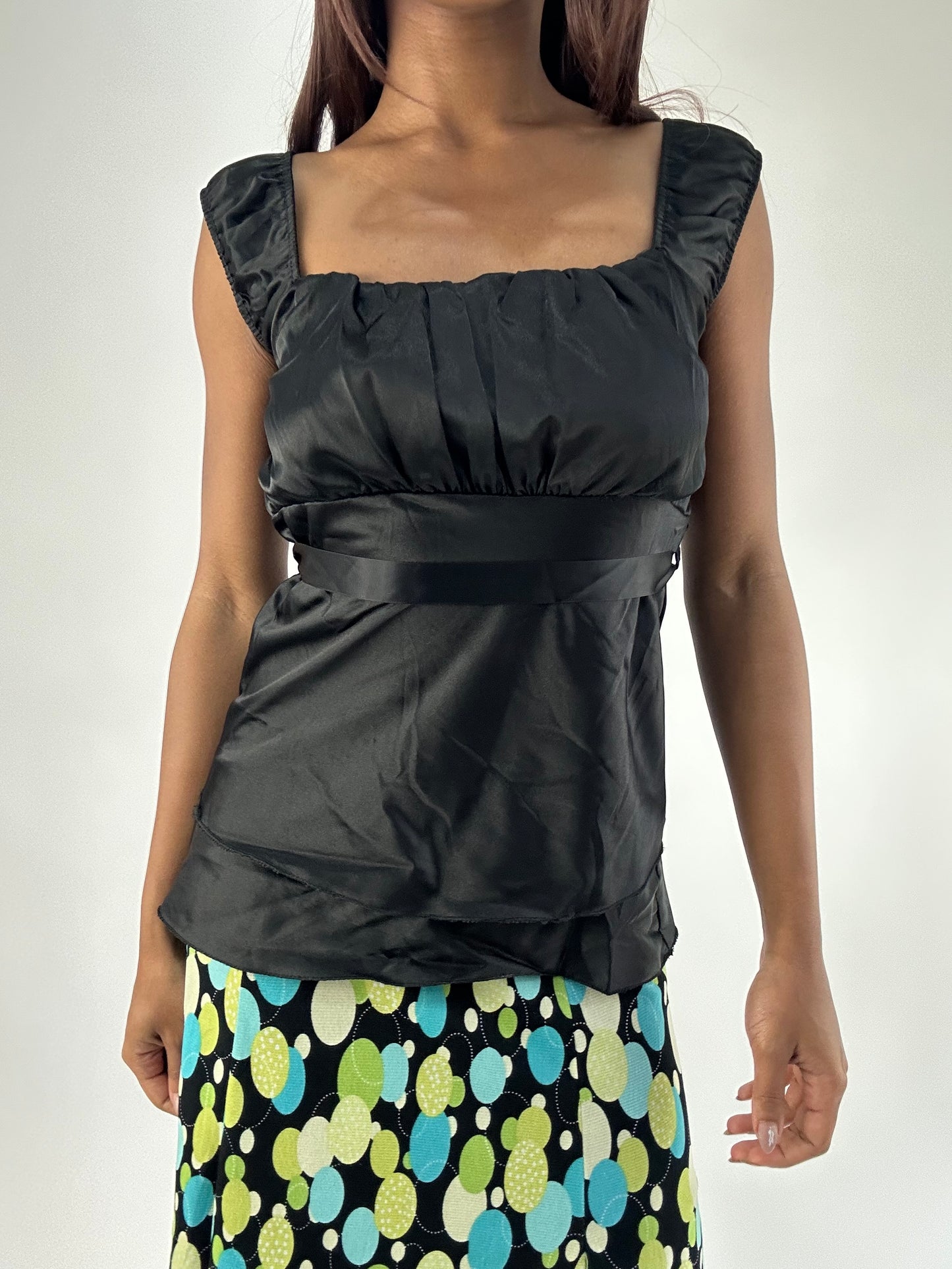 WINTER FAVOURITES | medium black milkmaid style top