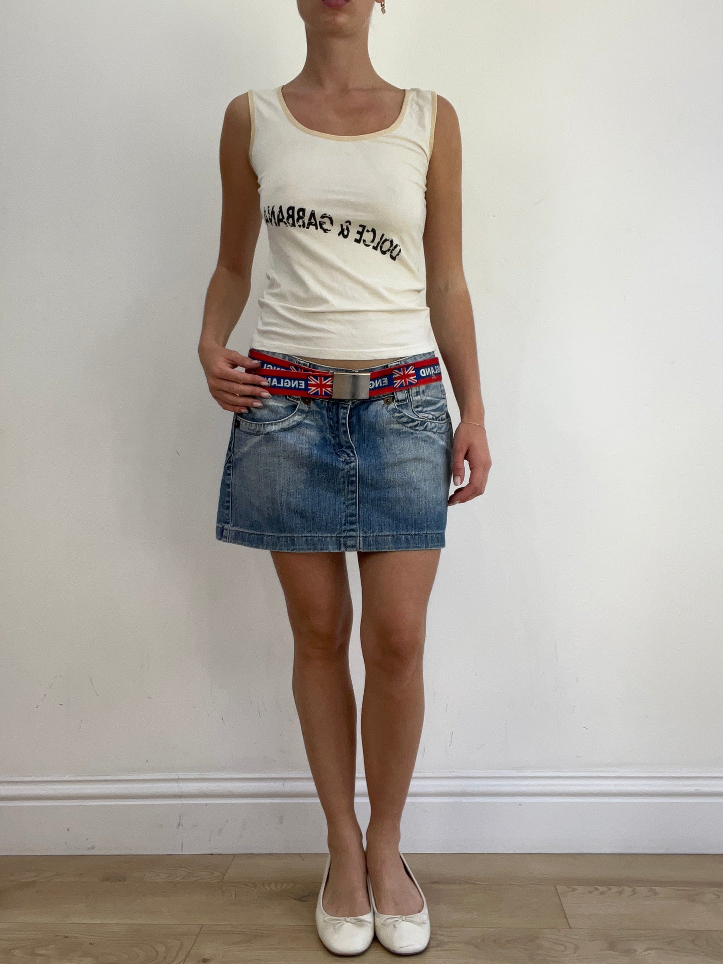 summer edit | red white and blue belt with england flag