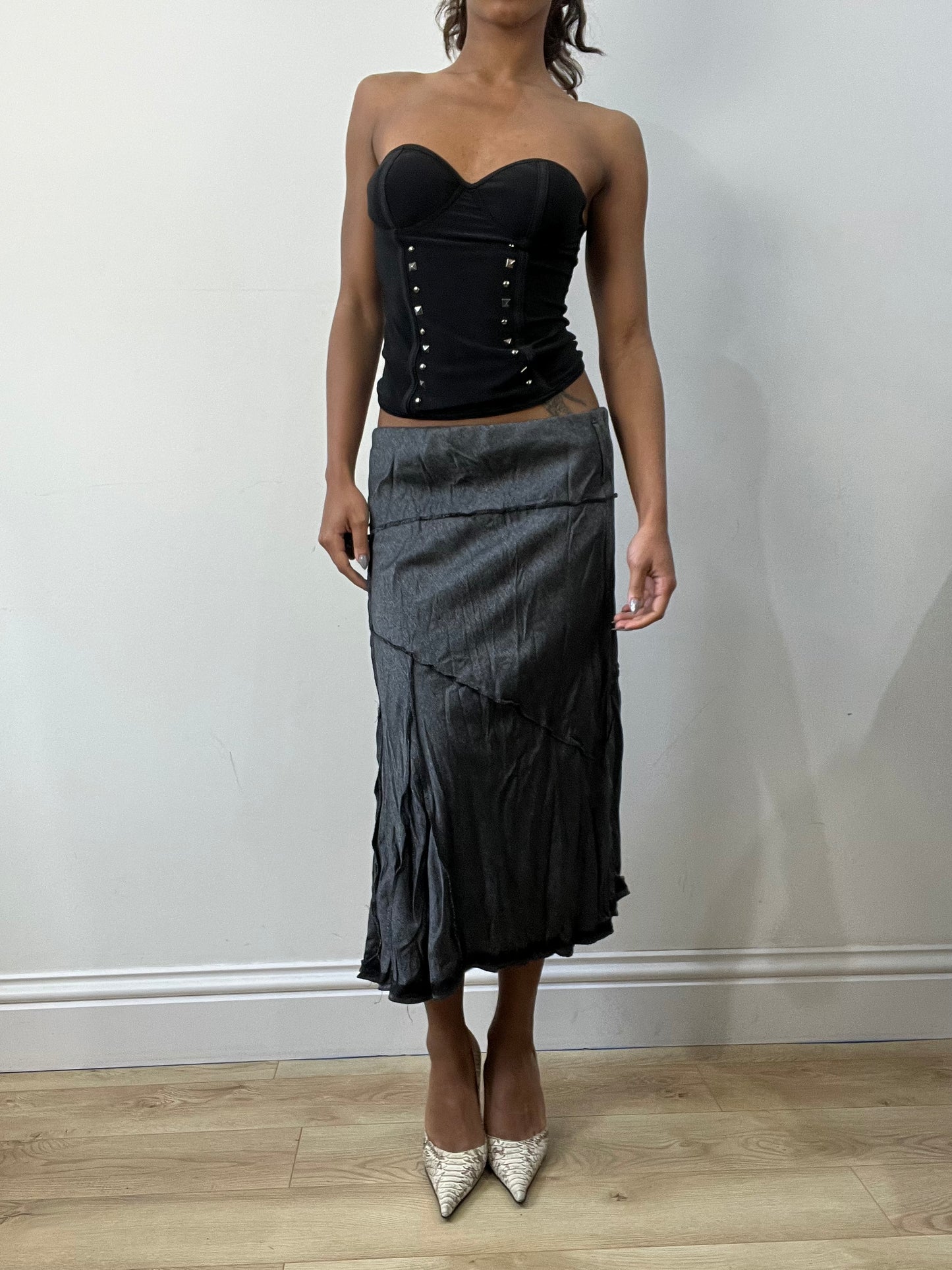 romantic grunge edit | extra small black bandeau top