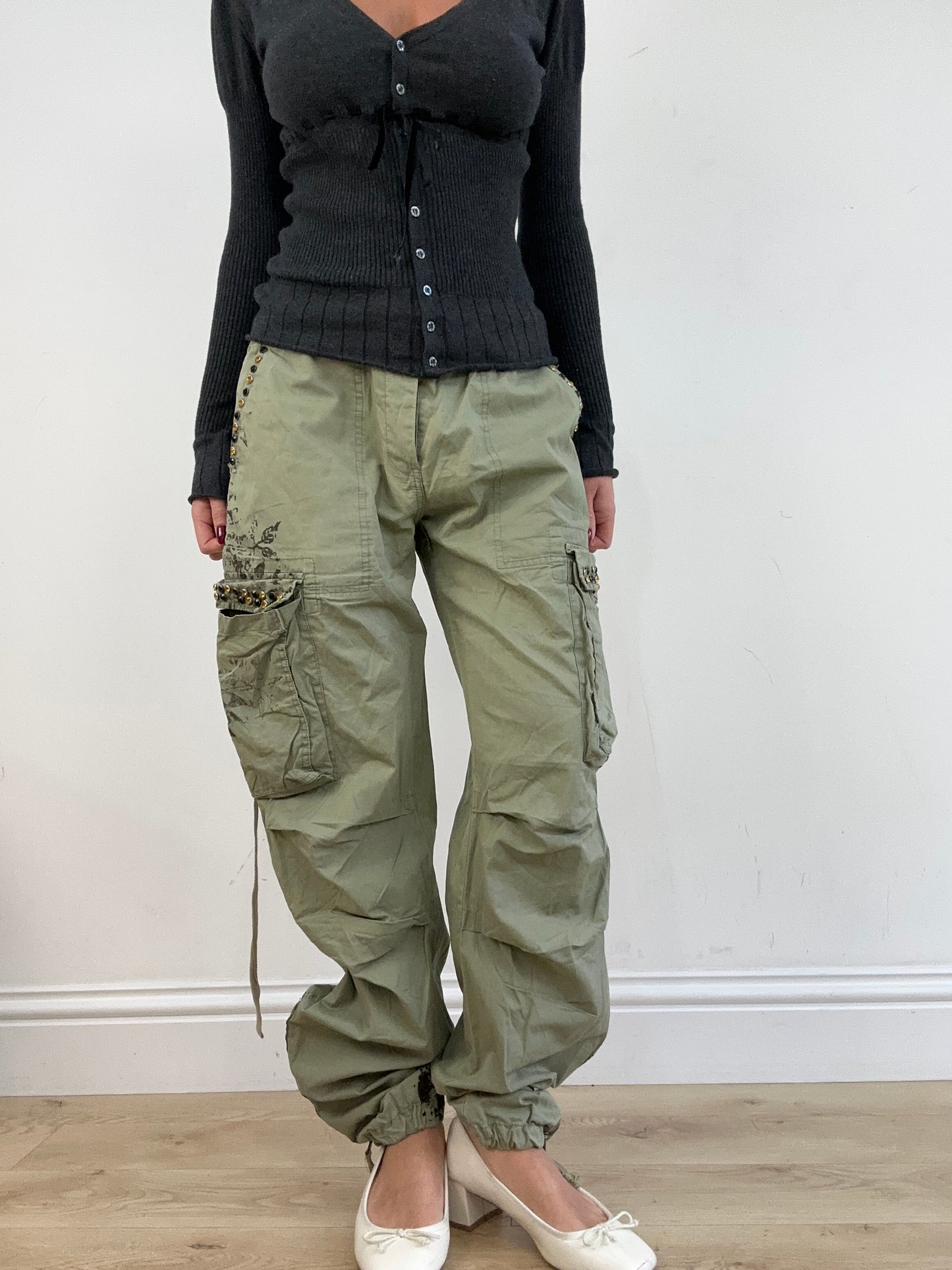 vintage edit thirteen | medium khaki cargo trousers