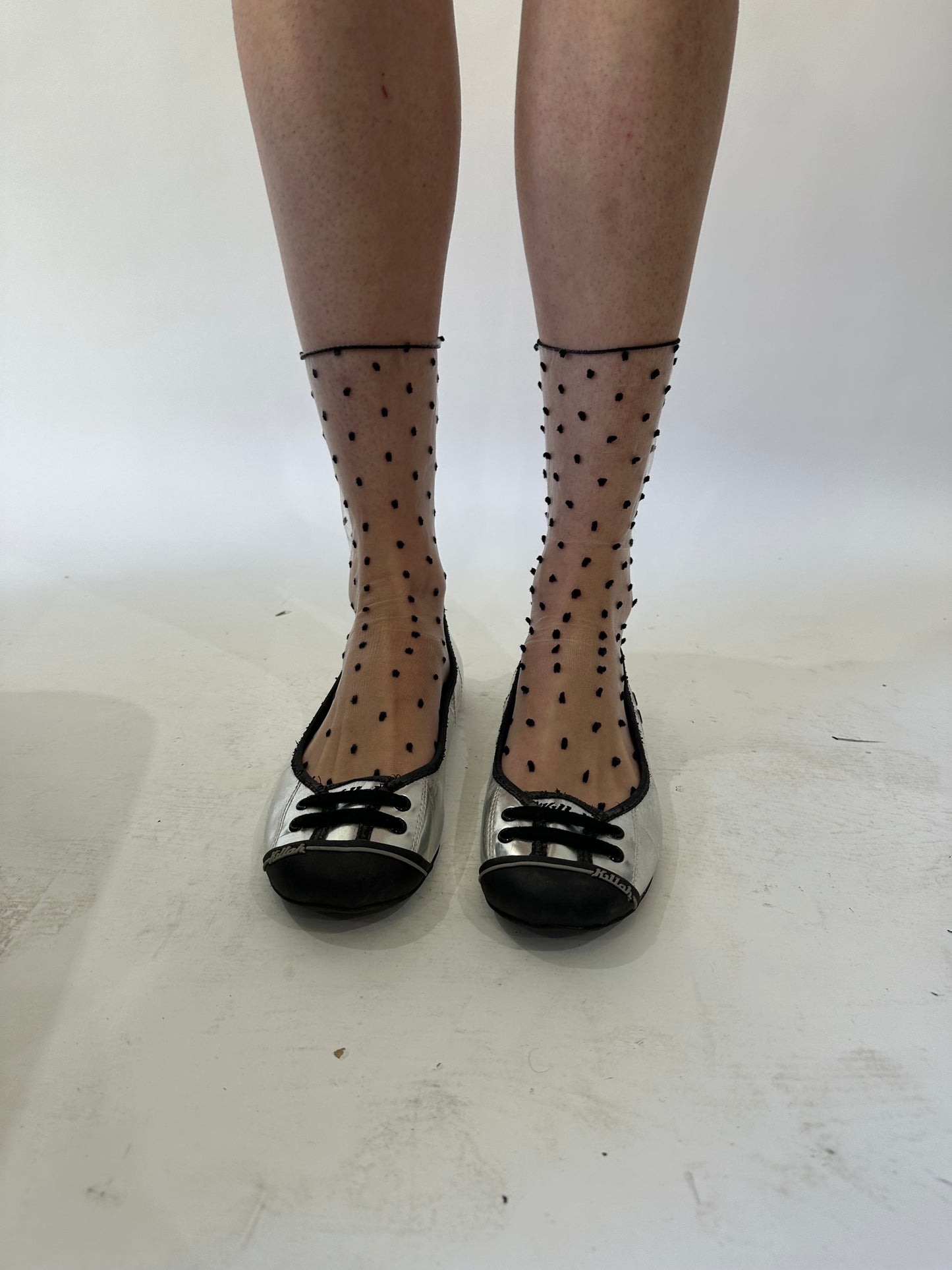 ⭐️devil wears prada | UK6 silver killah ballet pumps