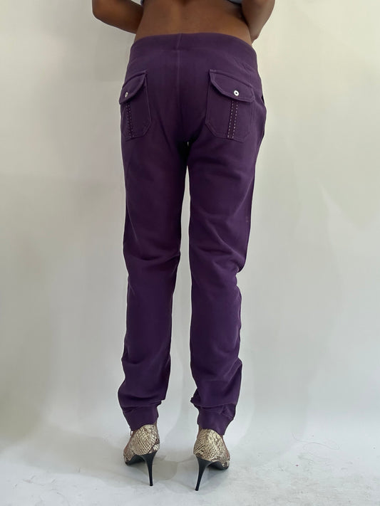 wag drop | small purple champion fitted sweatpants