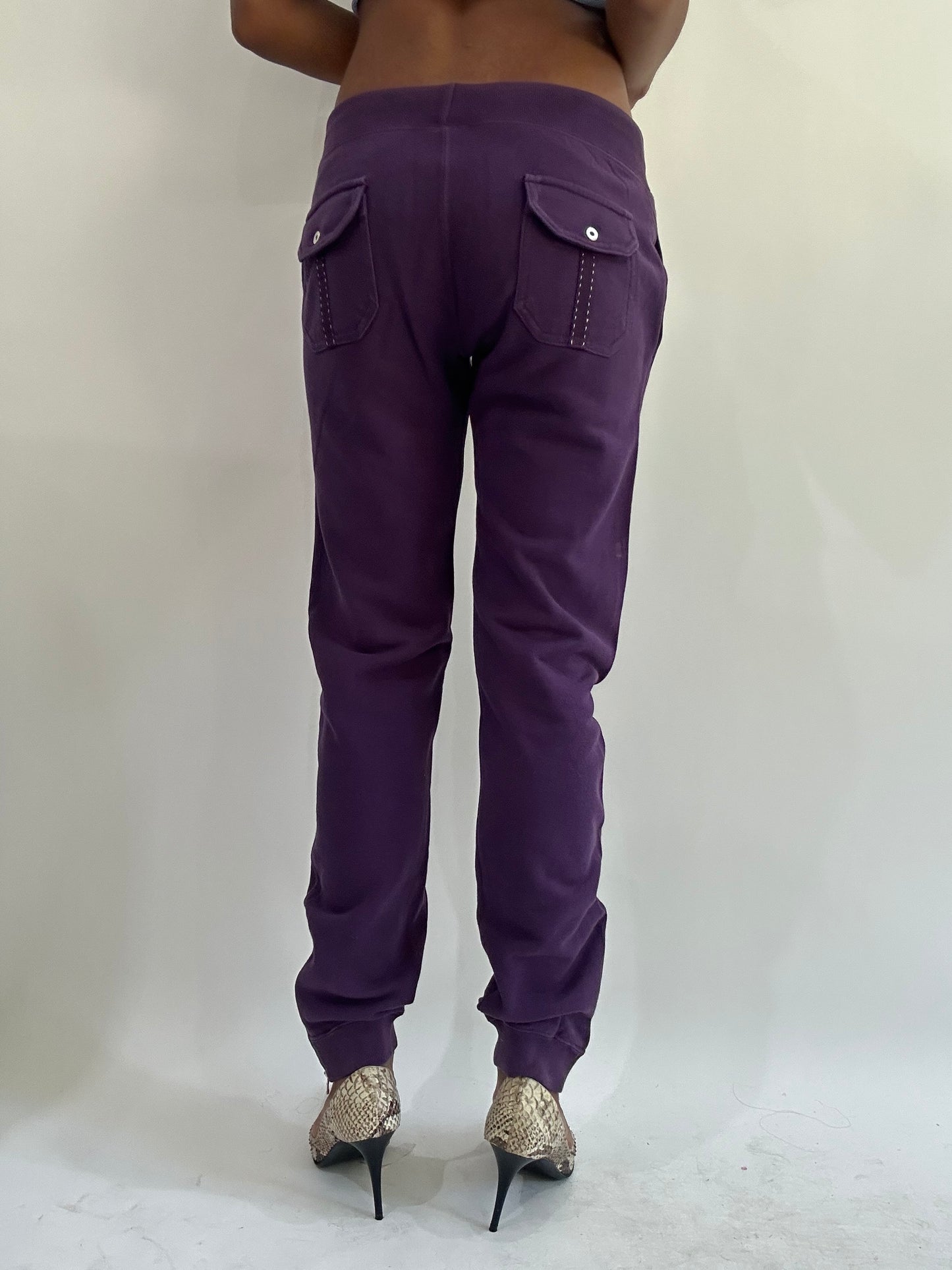 wag drop | small purple champion fitted sweatpants