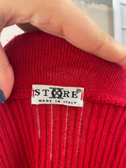 💻 ADDISON RAE DROP | small red ribbed collared top