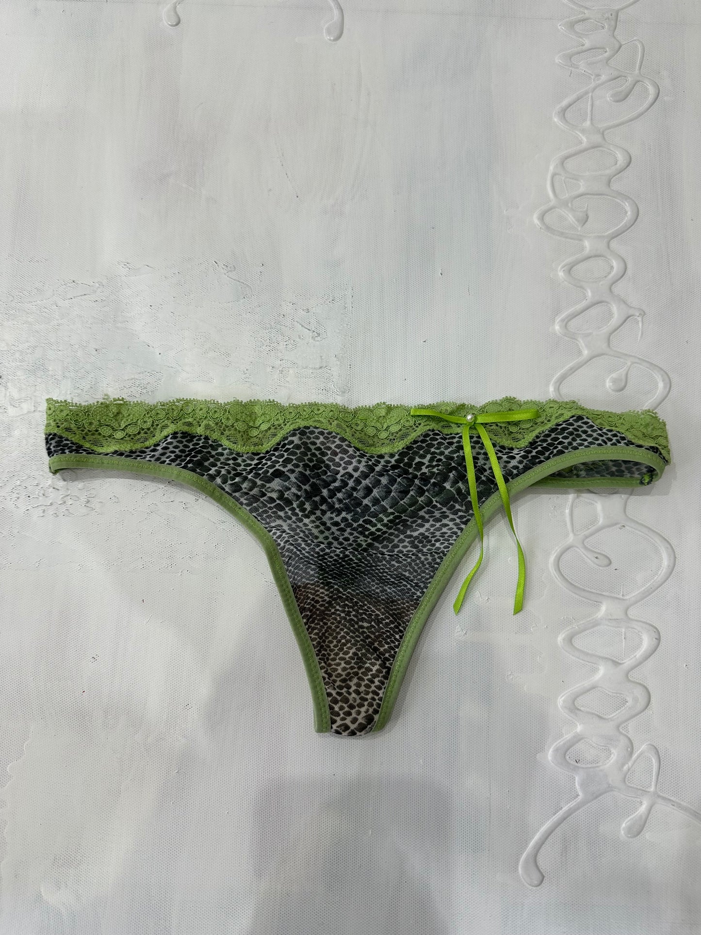 vintage edit: valentine’s day | small grey mesh snake print cami set