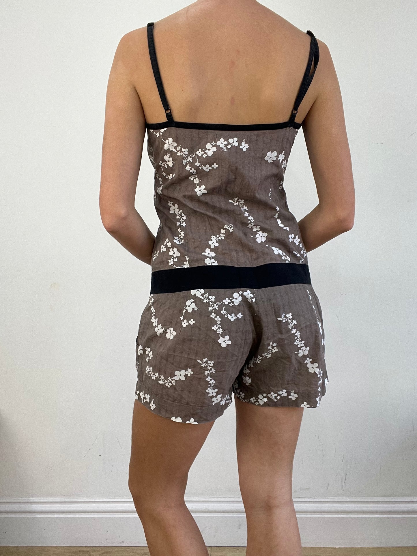 BEST PICKS | medium brown and white floral roxy jumpsuit
