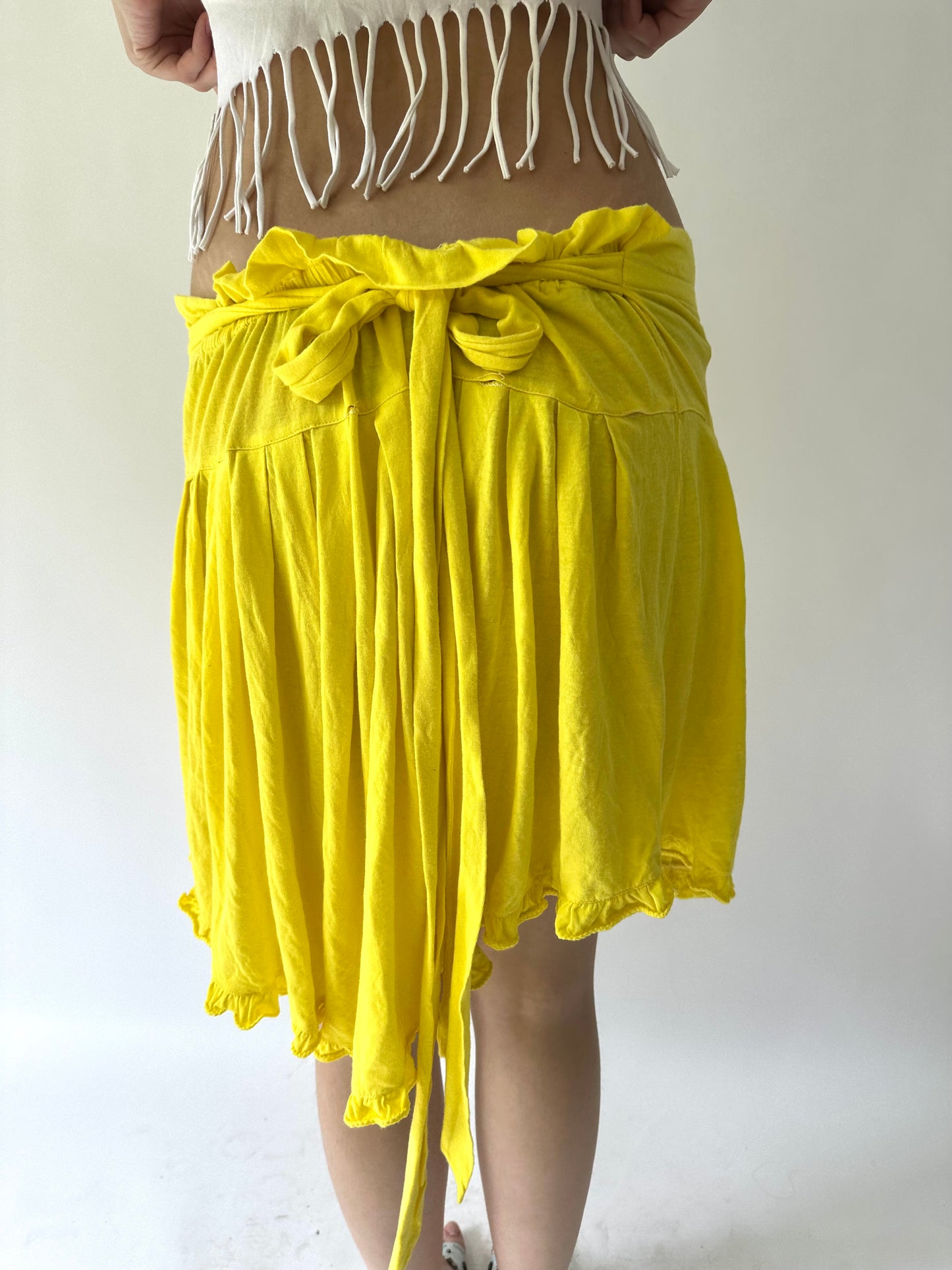 festival drop | small/medium yellow blumarine midi skirt
