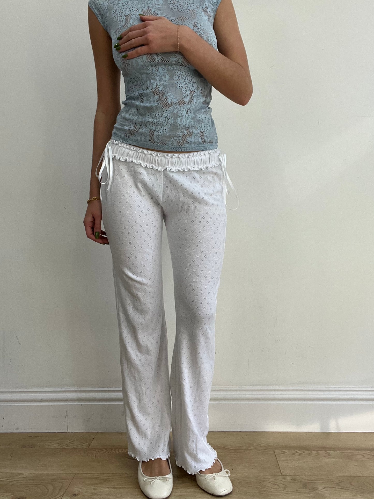 #382 SAMPLE SALE | xs white matilda trousers