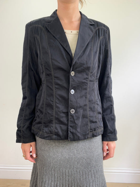 vintage edit twenty-four | medium black suit style jacket