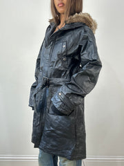 BEST PICKS | small black leather trench coat