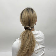 💻⭐️ | cheetah print velvet scrunchie in small print