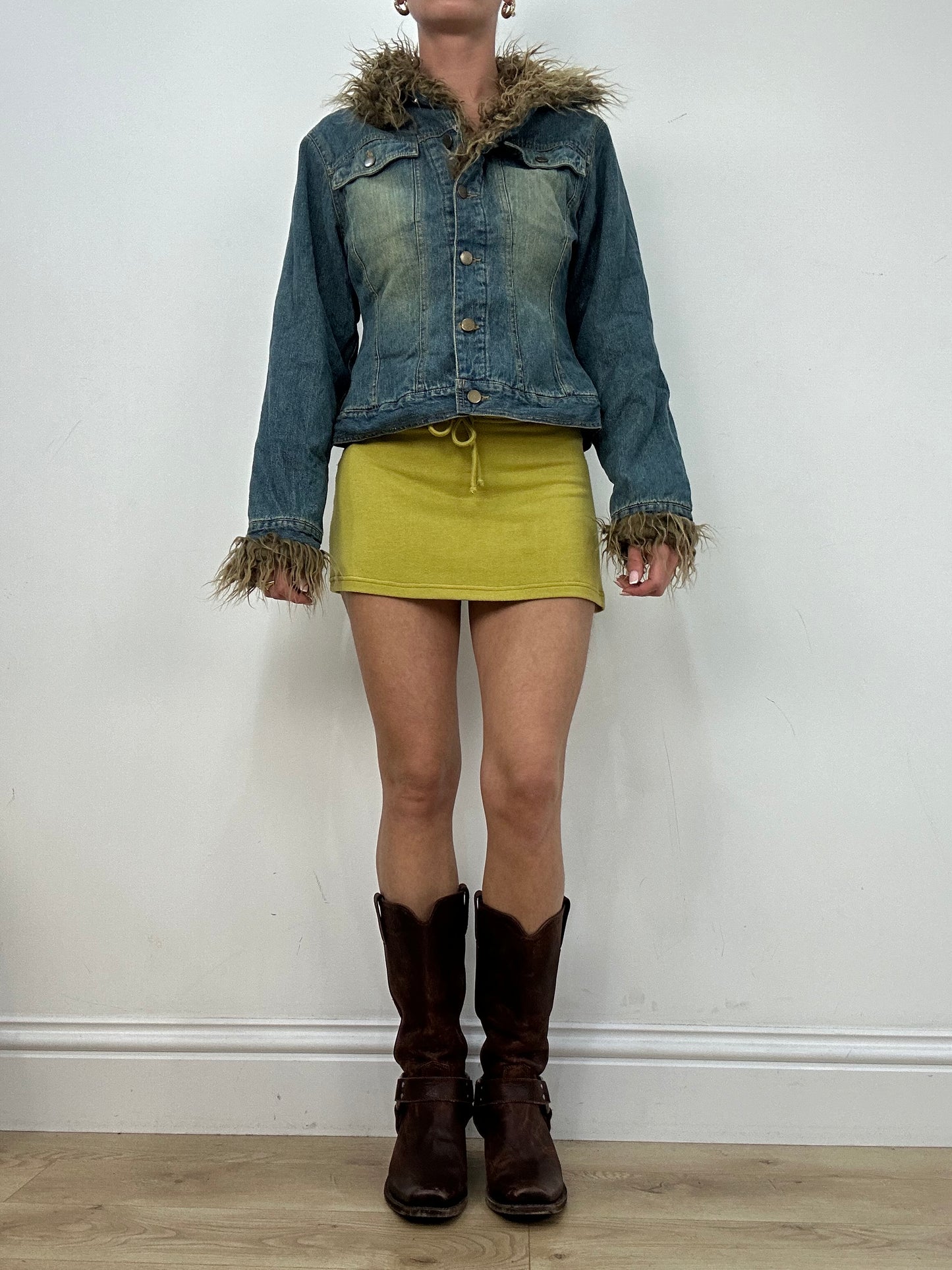💻 vintage edit four | small denim fur jacket